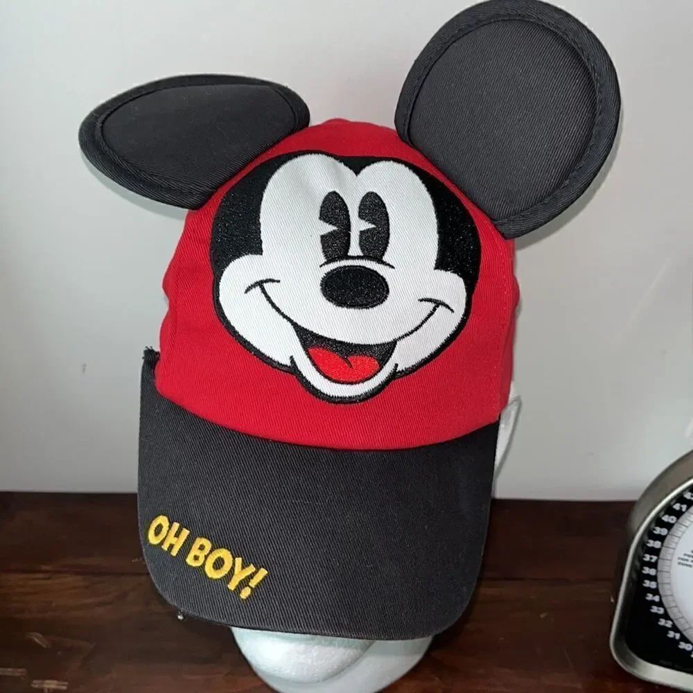 Walt Disney Parks World Mickey Mouse ears rare Oh Boy Baseball SnapBack golf cap
